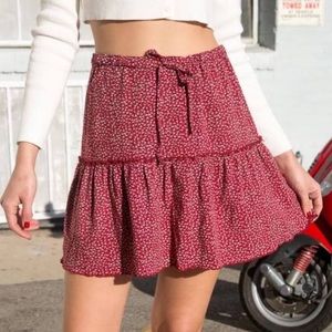 Brandy Melville Kenzo skirt red NWT